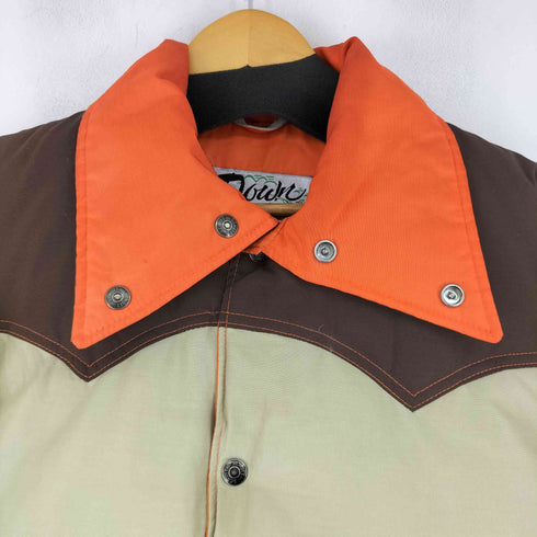 ダウンバイショット Down BY Schott 80S  MADE IN USA バイカラーダウンジャケット メンズ JPN:L